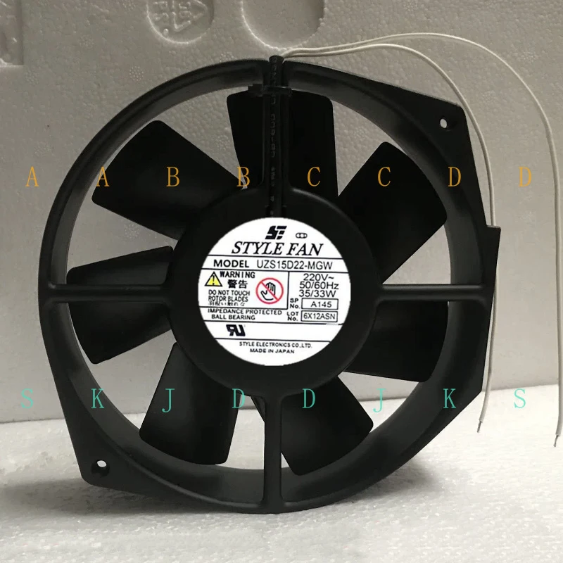 M  New STYLE FAN UZS15D22-MGW 220V 35/33W 50/60HZ Cooling Fan