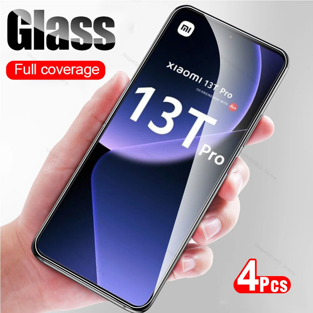 4Pcs Tempered Glass Case For Xiaomi 13T Pro Screen Protector Xaomi Xiomi Xiaomy 13TPro Mi 13 T T13 5G 2023 Protective Glass Film