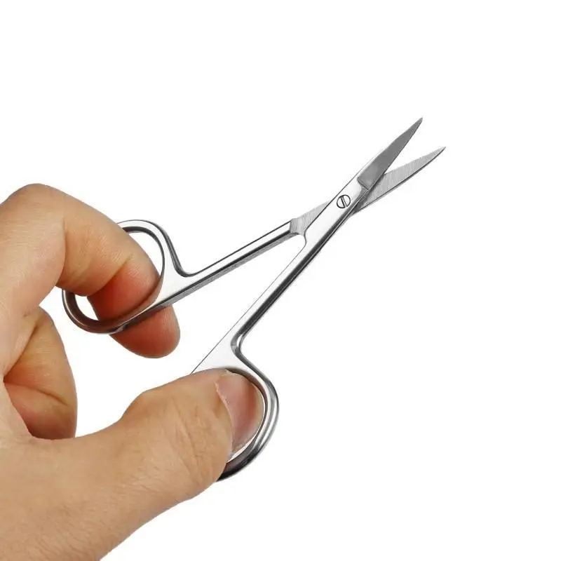 ^Stainless Steel Surgical Straight Bend Tip Surgical Instruments Stitches Tissue Scissors  Emergency Field Equip Shearing