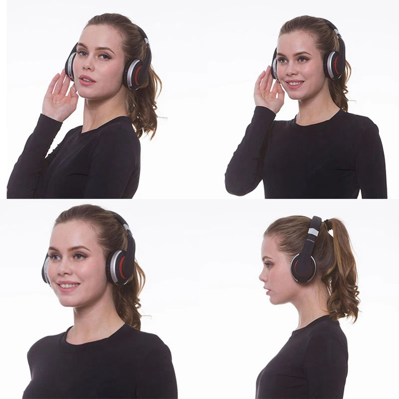 หูฟัง EK-MH7แบบบลูทูธ5.0หูฟังกีฬาแบบพับได้ไร้สายพร้อมเอฟเฟกต์สเตอริโอลดเสียงรบกวน