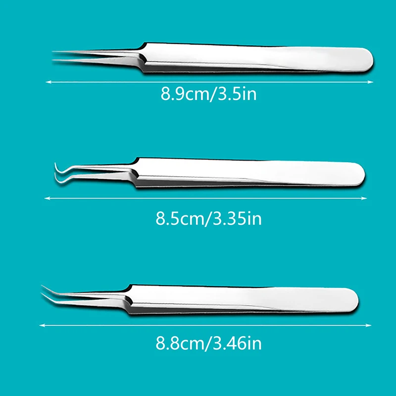 Professional Stainless Steel Blackhead Acne Removal Tweezers Beauty Salon Special Scraping Closing Artifact Acne Needle Tool