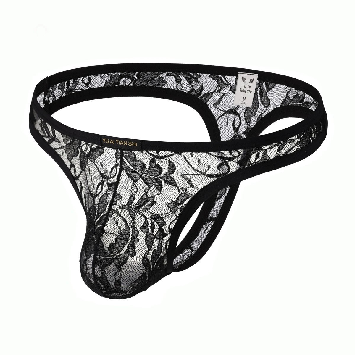 

Мужские сексуальные стринги с U-образным выпуклым карманом, средней посадкой, прозрачные, кружевные, с вырезами, G-стринг, Т-образные, интимное белье для геев