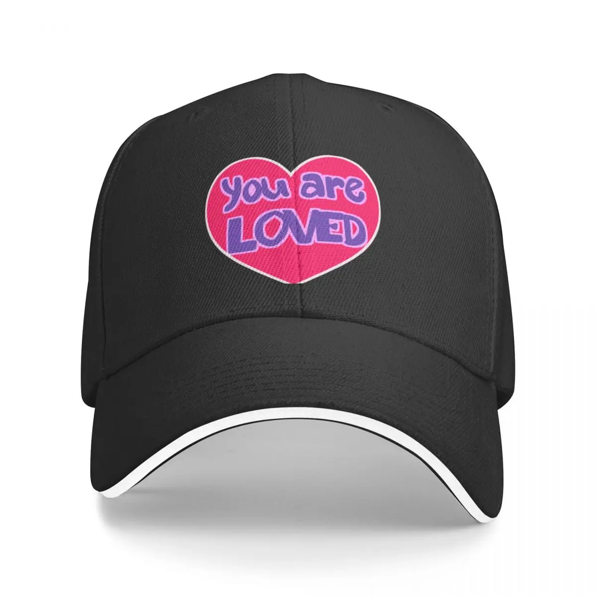 

Never Forget: You Are Loved Heart Baseball Cap Bobble Hat Visor Woman Hats Men's