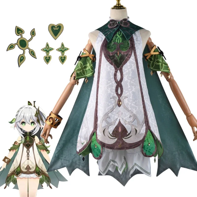 Genshin Impact Naida Cosplay Traje para Meninas, Roupa Anime Sumeru, Uniforme de Festa de Halloween, Roupas de Carnaval, Senhor Larimar, Kusanali