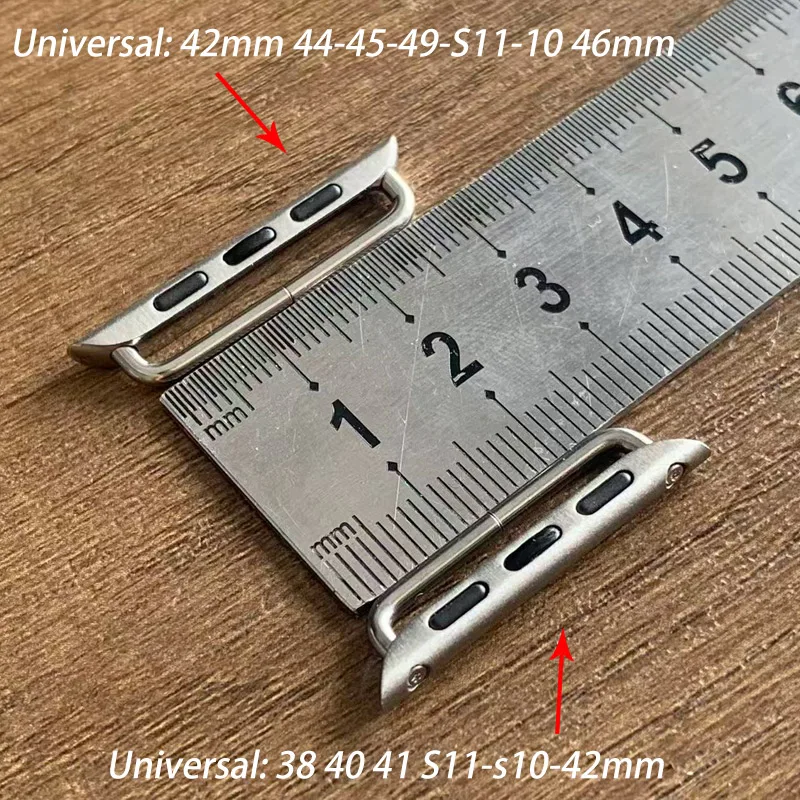 Connector Adapter for Apple Watch Ultra 2 49mm Band Connectors iWatch 11 10 9 8 7 SE 6 5 45mm 44mm 42mm 46mm Metal Clasp Adaptor