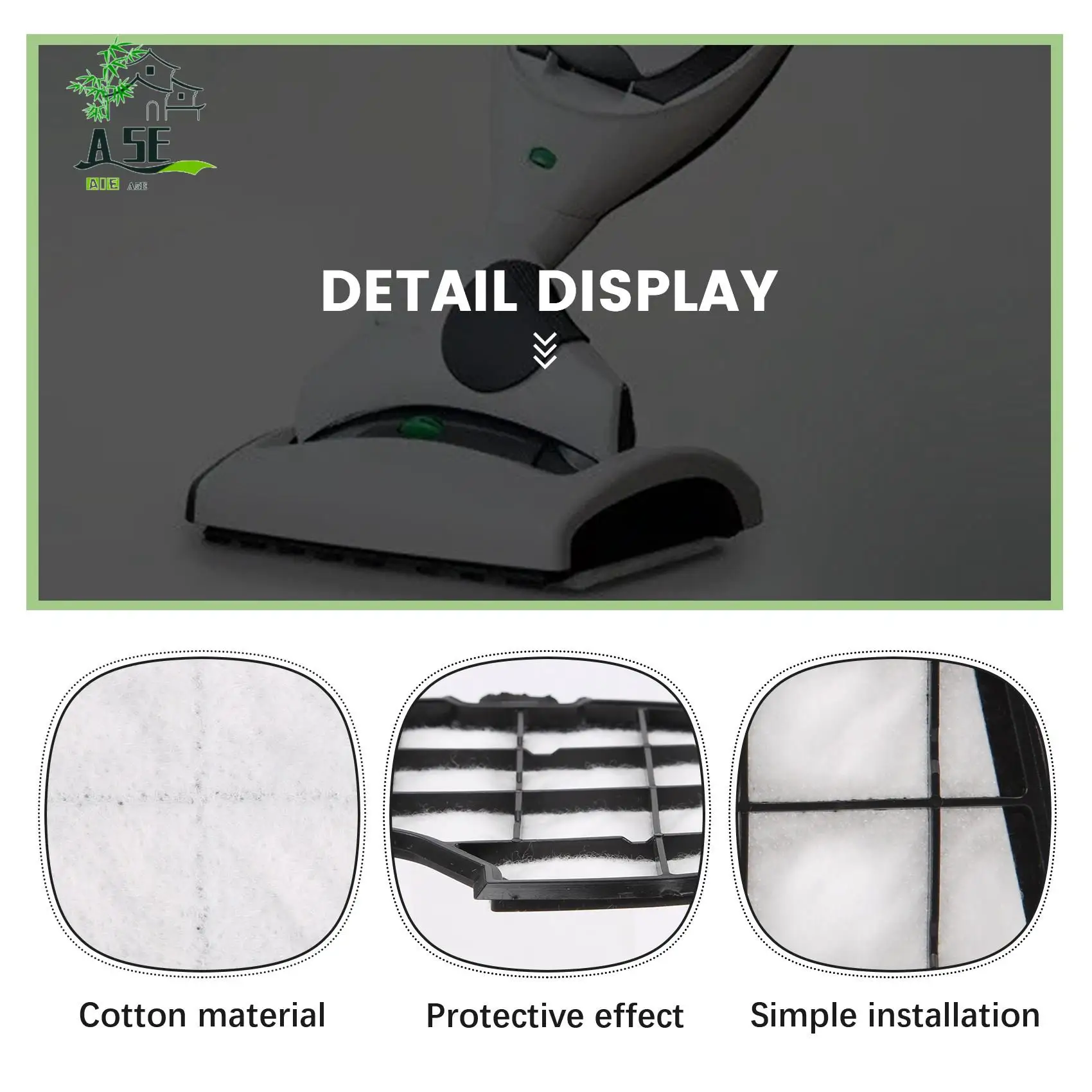 

A05E-6PCS для Vorwerk Kobold, сменные фильтры, защита двигателя VK150 VK140, аксессуары