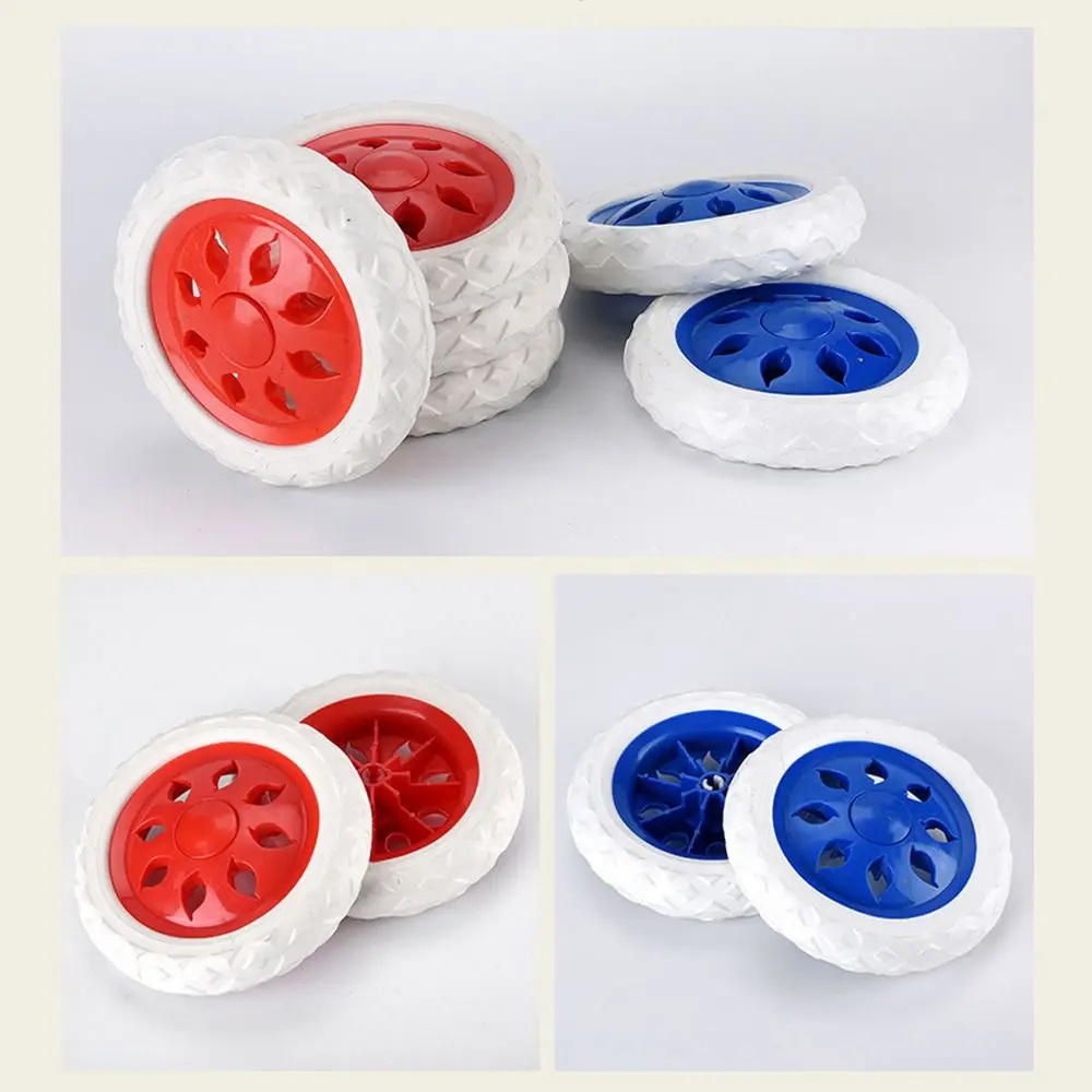 2Pcs Shopping Cart Wheels Trolley Caster Replacement 6.5 Inch Dia Rubber Foaming