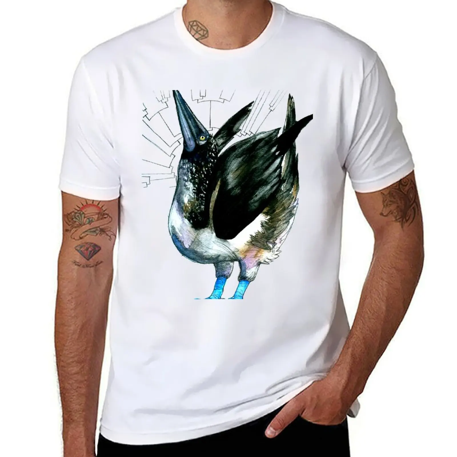 

Blue Footed Booby T-Shirt t shirt for man 100 percent cotton man t shirt luxury T-Shirt