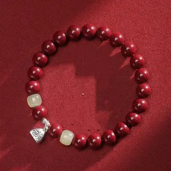 8 best sales braccialetti di perline rosse - №7