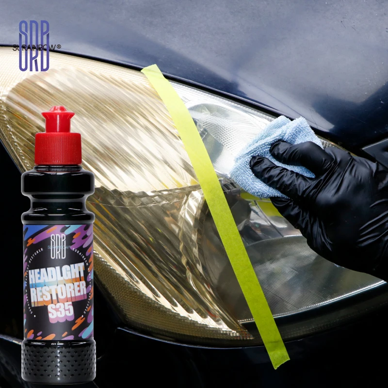 Headlight Restorer Kit, Repair Car Headlights That Have Turned Yellow Due to Oxidation, Use on Plastic Lenses, Headlights, Taill