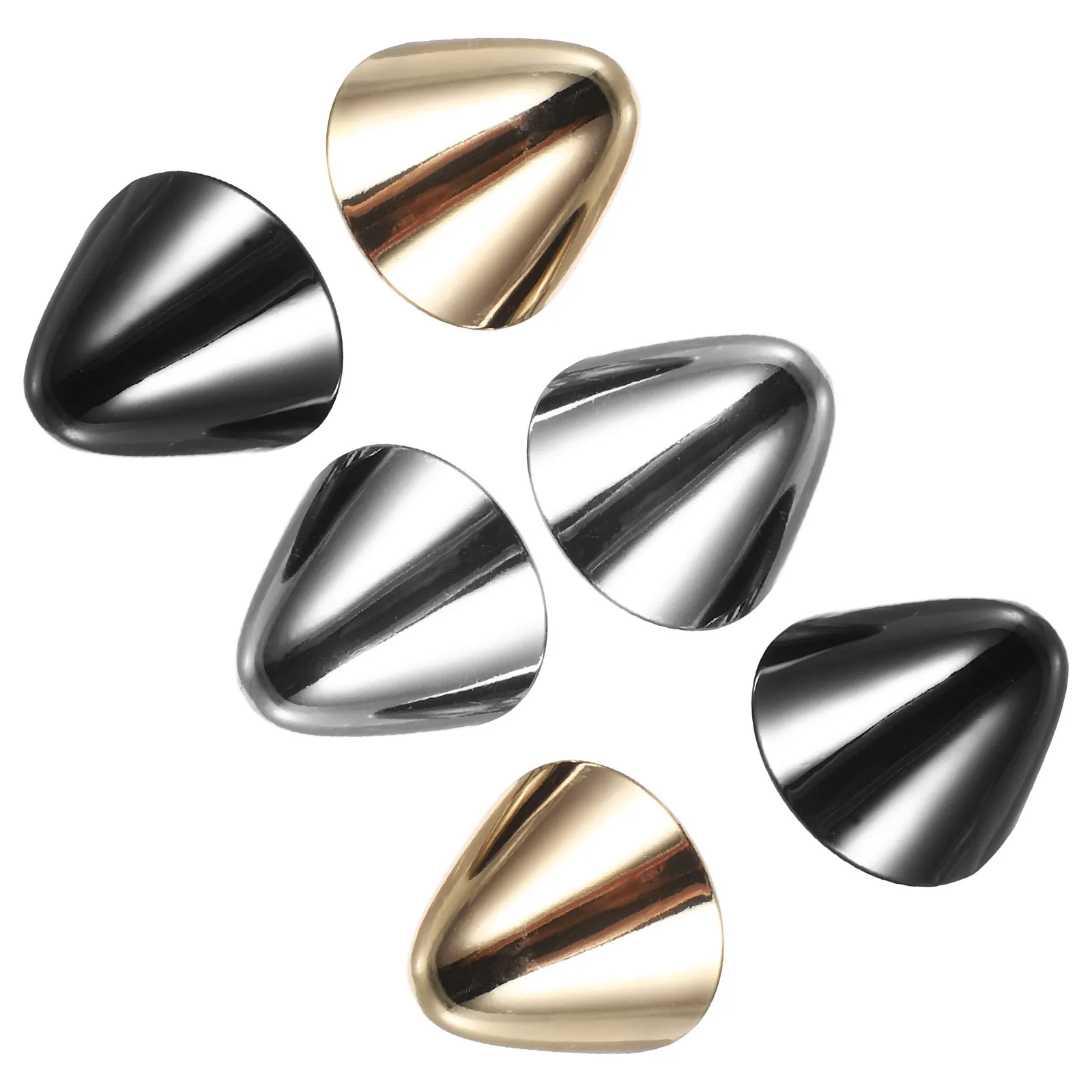 

3Pairs Metal High Heel Tip Covers for Pointed Shoes - Elegant Protective Shoe Toe Caps with Easy Install Multi Color Design