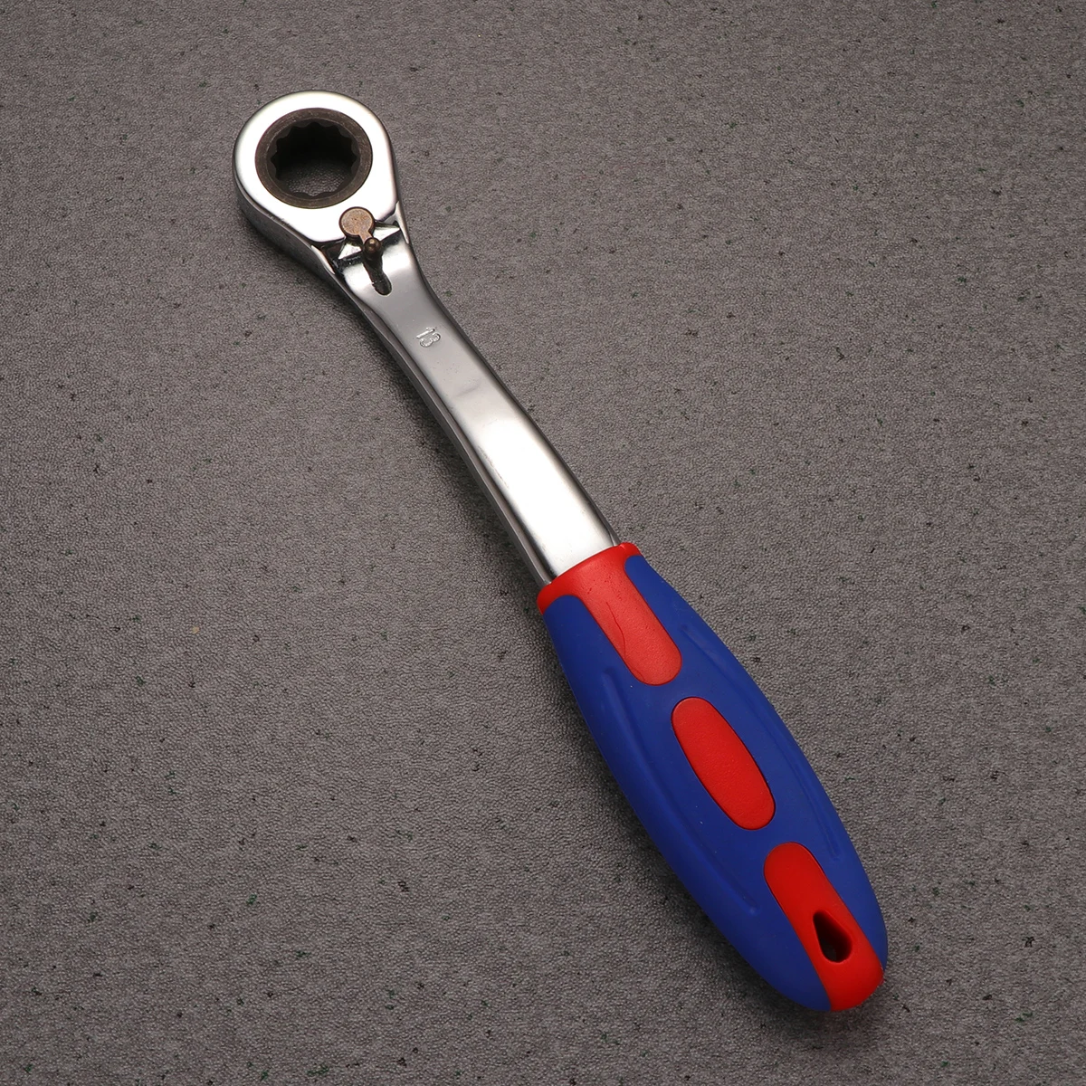 

13MM Round Head Ratchet Wrench Plastic Shank Adjustable Professional Home Car Emergency Durable Steel Hand Tools