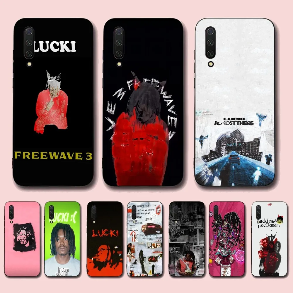 L-Lucki Rapper WAKE UP LUCKI Phone Case For Xiaomi Mi 5X 8 9 10 11 12 lite pro 10T PocoX3pro PocoM3 Note 10 pro lite