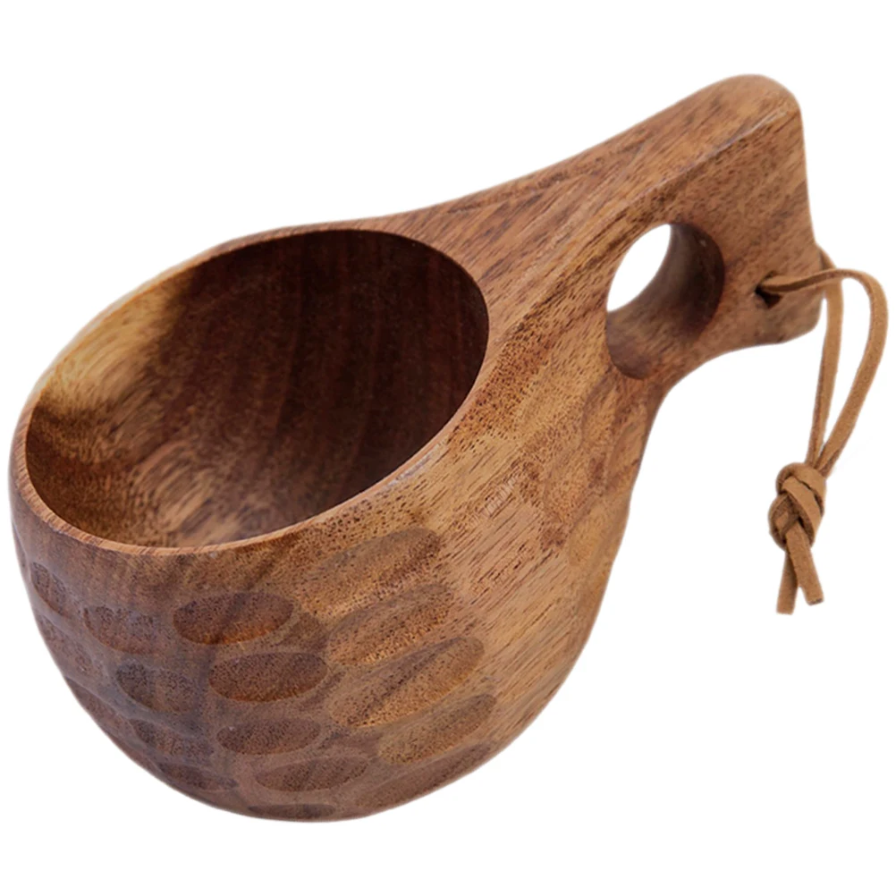 

Wooden Coffee Mug H made Natural Tea Cup Milk Drinking Water Latte Nordic Style Small Gift Glassware Bar