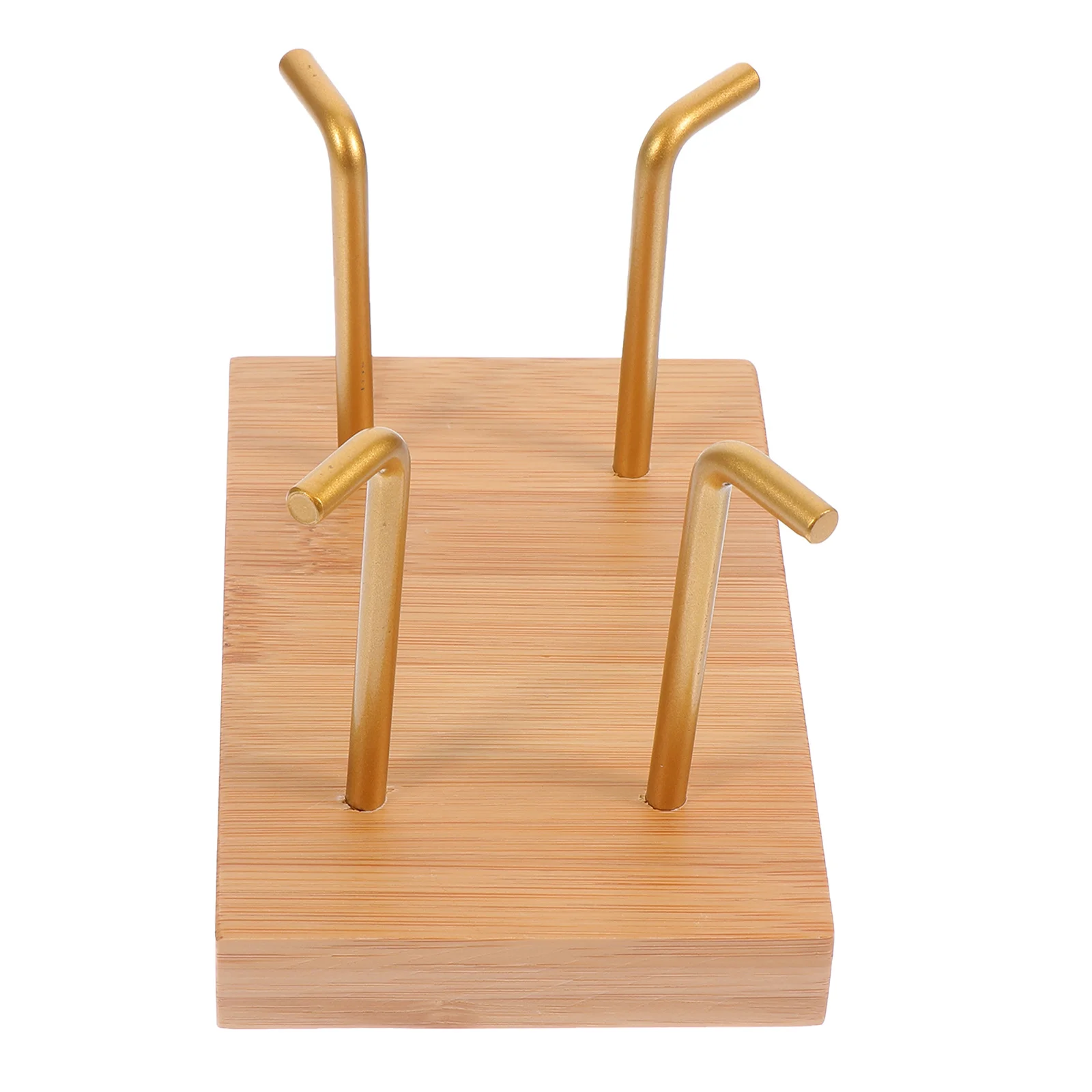 

1pc Cake Holder Bamboo Base Large Capacity Coffee Filter Paper Rack Stable Desktop Storage Stand For Coffee Shop Kitchen