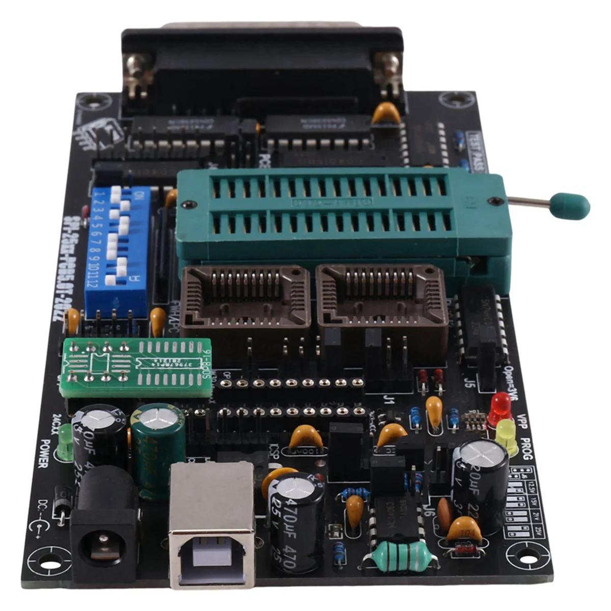 SPI 25Xx PCB5.0T-2021 Willem EPROM Programmer, BIOS009 PIC,Support 0.98D12,Promotion Clip PLCC32+SOIC 8 Pin Adapter