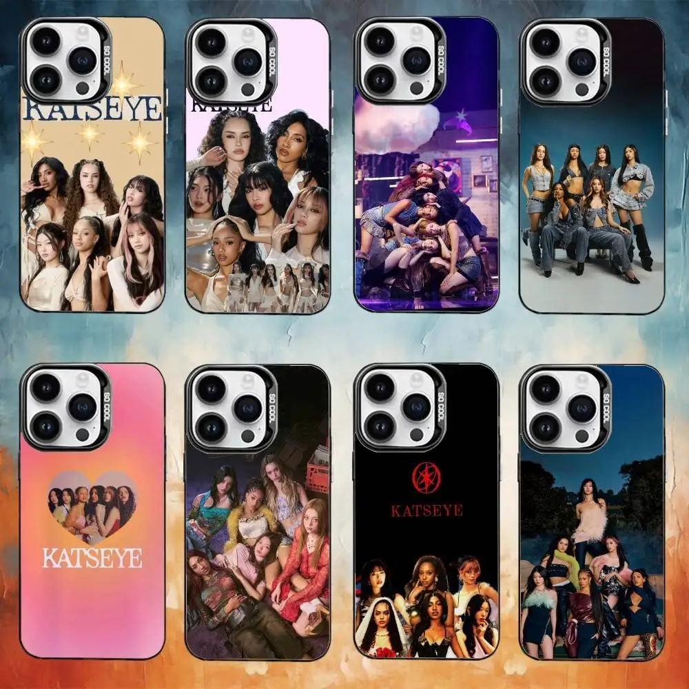 

Hot Music K-KATSEYE Phone Case For iPhone17,16,15,14,13,12,11 Plus,Pro Max Black Candy Matte Shockproof Cover