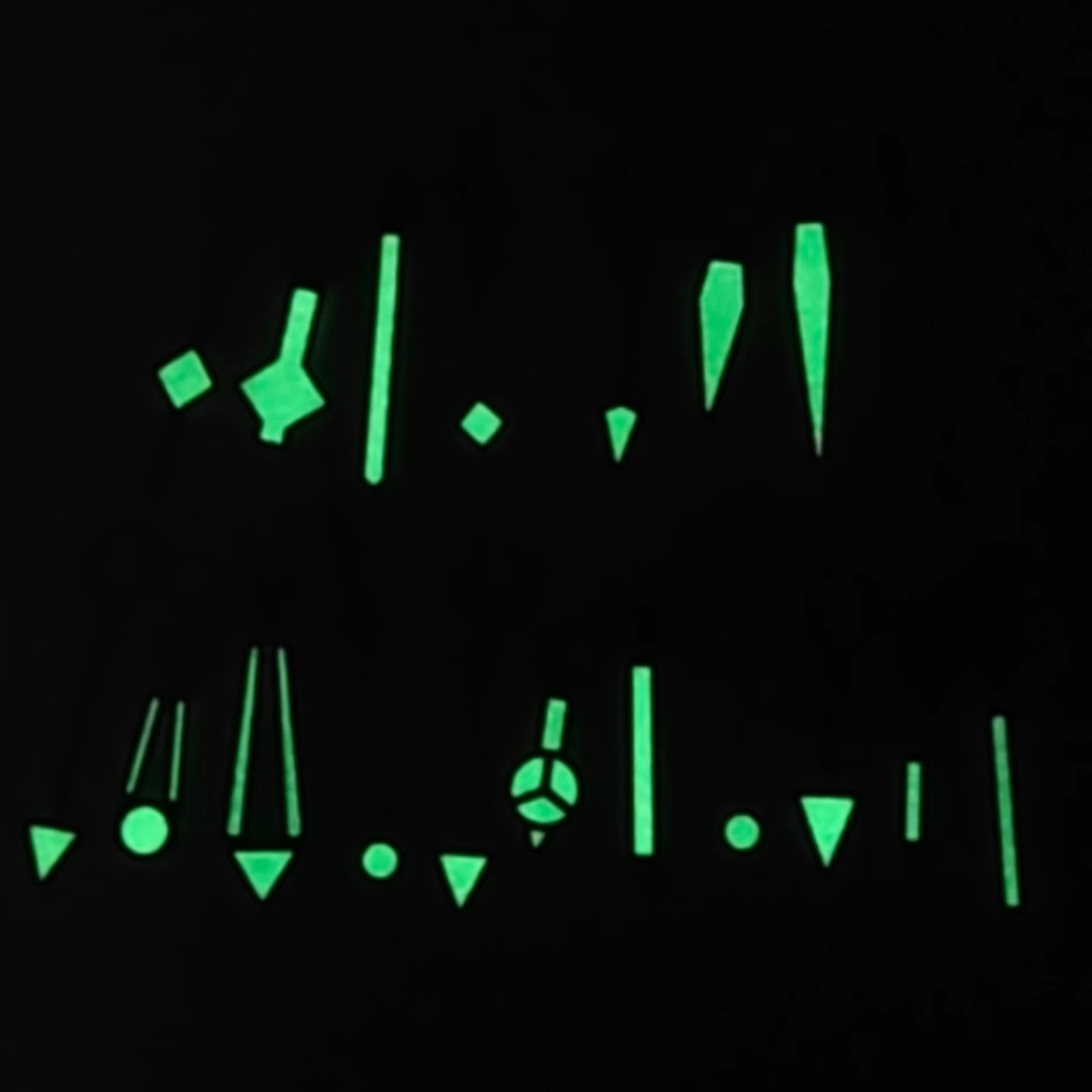 Vintage Bronze GMT Watch Hands Pointer Green Luminous Fit NH34 GMT Automatic Movement Watch Accessories