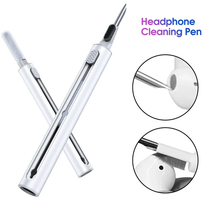 Kit de limpieza de auriculares inalámbricos con Bluetooth, bolígrafo de limpieza para AirPods Pro 1, 2, 3, cepillo limpiador de cubiertas de auriculares, herramientas de limpieza de auriculares