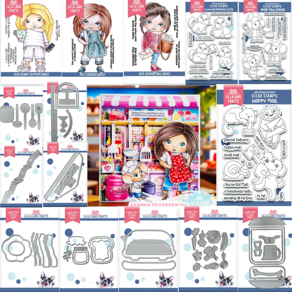 

November New 2025 Mailbox Cooking Utensils Pot Pan Metal Cutting Dies Clear Stamps For DIY Scrapbook Embossed Decoration Album