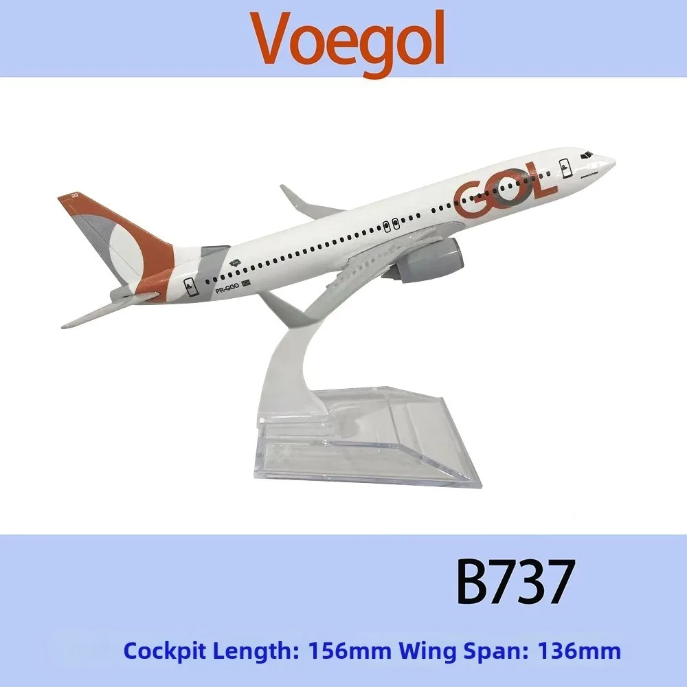 

15.6cm Brazil Air GOL Airlines Alloy 10 Styles Boeing B737 Airways Airplane Model 1/246 Scale Plane Aircraft Diecast