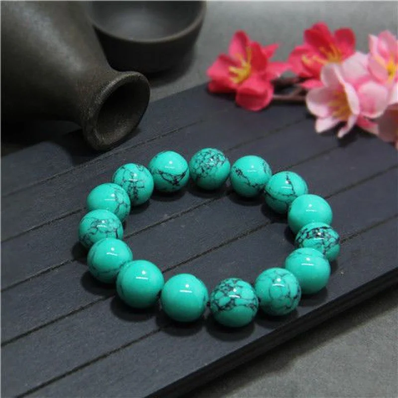 Natural Turquoise Bracelet, Raw Ore Necklace, Buddha Beads, Round Scattered Stone, King Kong, Star Moon Bodhi