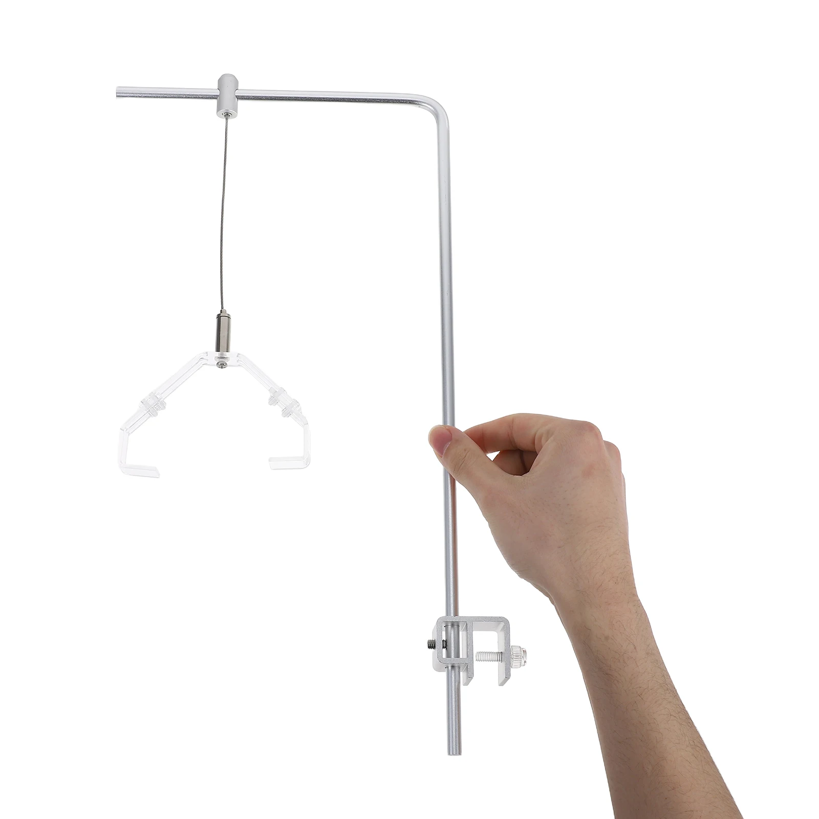 

2pcs Fish Tank Light Bracket Adjustable Height Aquarium Lamp Rack Aluminum Stand for Saltwater Freshwater Tanks Easy