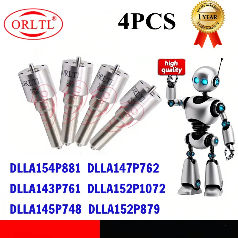 

4 шт. DLLA152P879 DLLA154P881 DLLA147P762 DLLA152P1072 DLLA145P748 DLLA143P761 для дизельного инжектора DENSO, форсунка в сборе