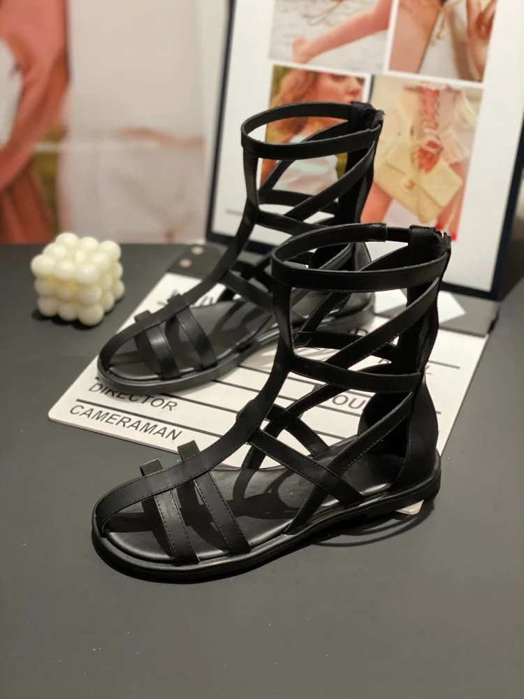 sandales-a-la-mode-pour-femmes-style-romain-a-brides-croisees-nouvelle-collection-ete-talon-epais-ajourees-amincissantes-et-polyvalentes