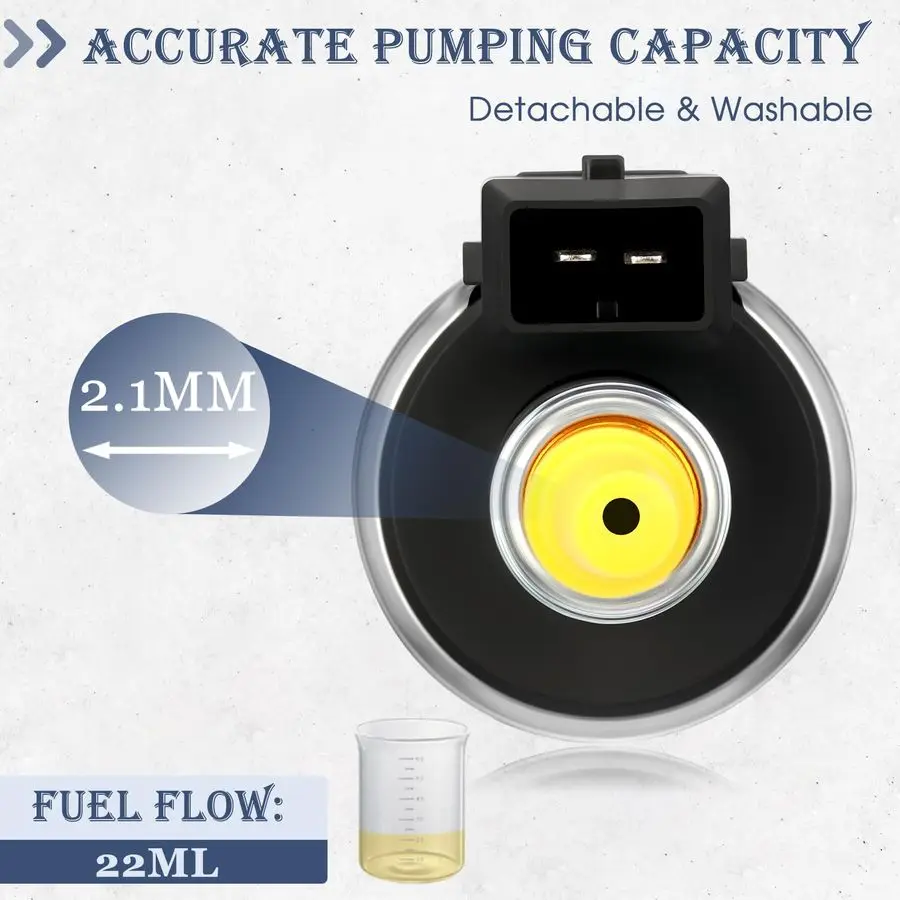 Heizöl-Kraftstoffpumpe, 12 V, 24 V, 22 ml, leiser Gas-Lufterhitzer, elektrische Kraftstoffpumpe, passend für Webasto Eberspacher All China 2 kW 5 kW 8 kW Ai