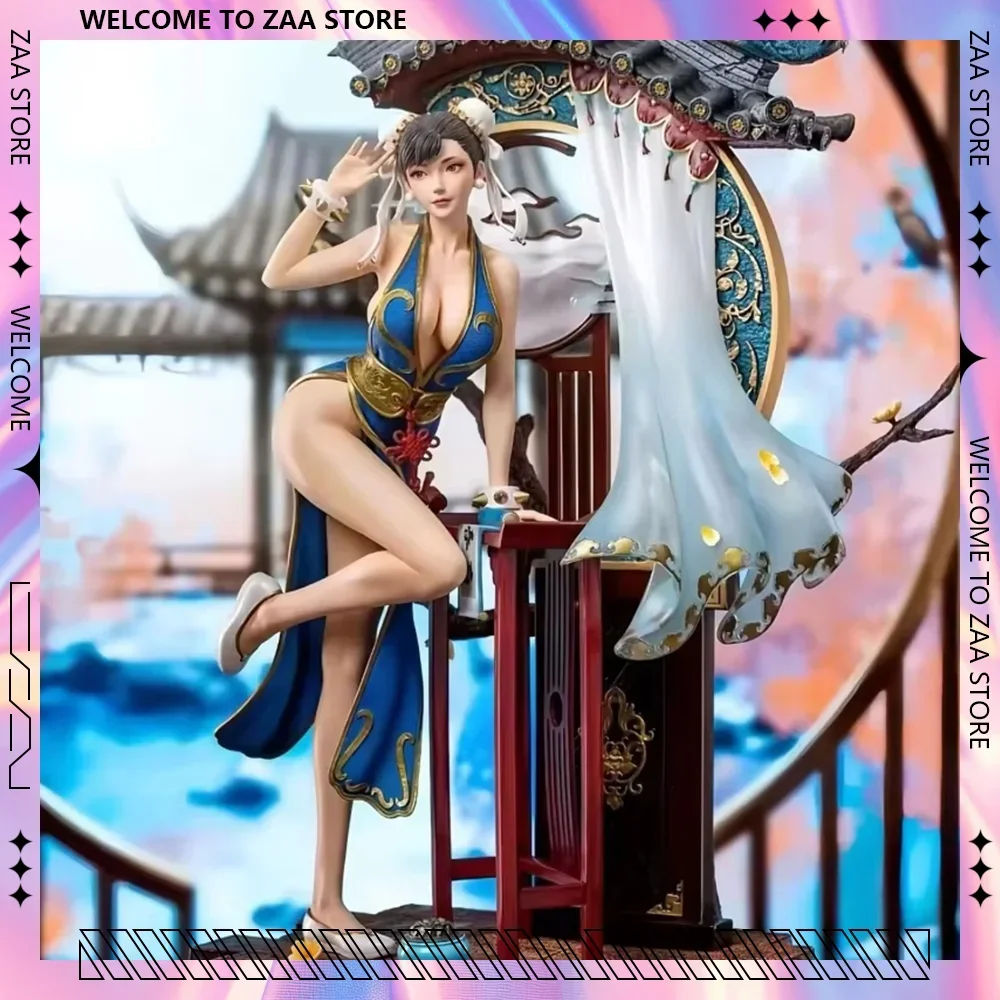 Street Fighter Figure Chun Li Action Figure Street Fighter5 Tes Figurine Pvc Statue Desk Model Doll Room Ornament Collection Toy