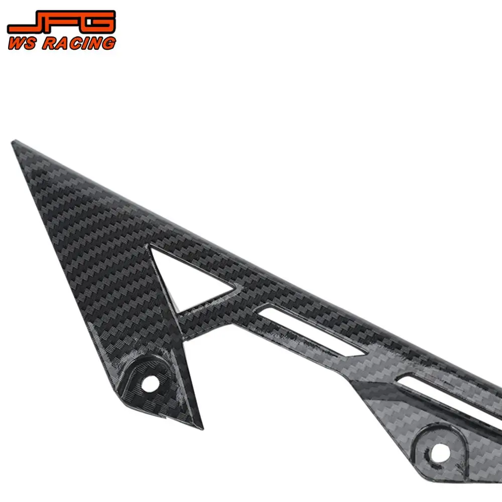 TALARIA Sting X3 MX3 MX4 MX5 전기 자전거 탄소 섬유 패턴 부품 용 체인 가드 오토바이 커버 보호대 스프로킷 보호기