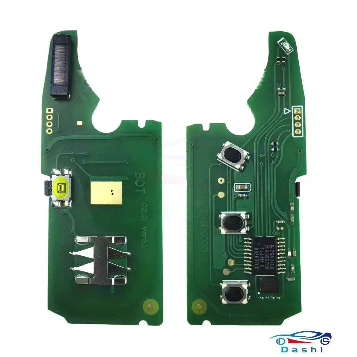 Da Shi 46CHIP 315/433mhz für Porsche Cayenne 2004-2011 3/4-Tasten-Fernbedienungsschlüssel mit ID46-Chip Ungeschnittene HU66-Klinge Auto-PCB-Platine – Detail 4