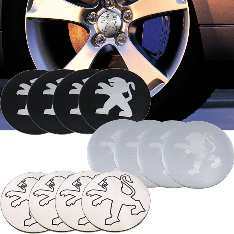 

56 мм 65 мм наклейка на центр колеса для Peugeot 407 307 206 308 408 508 2008 3008 4008 5008 1008 207 507 306 наклейка на крышку ступицы украшение