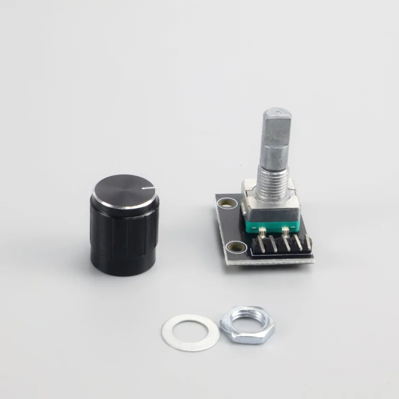 4pcs KY-040 Rotary Encoder Module with Knob Cap 360 Degree Rotation 5V Arduino Development Board Electronic