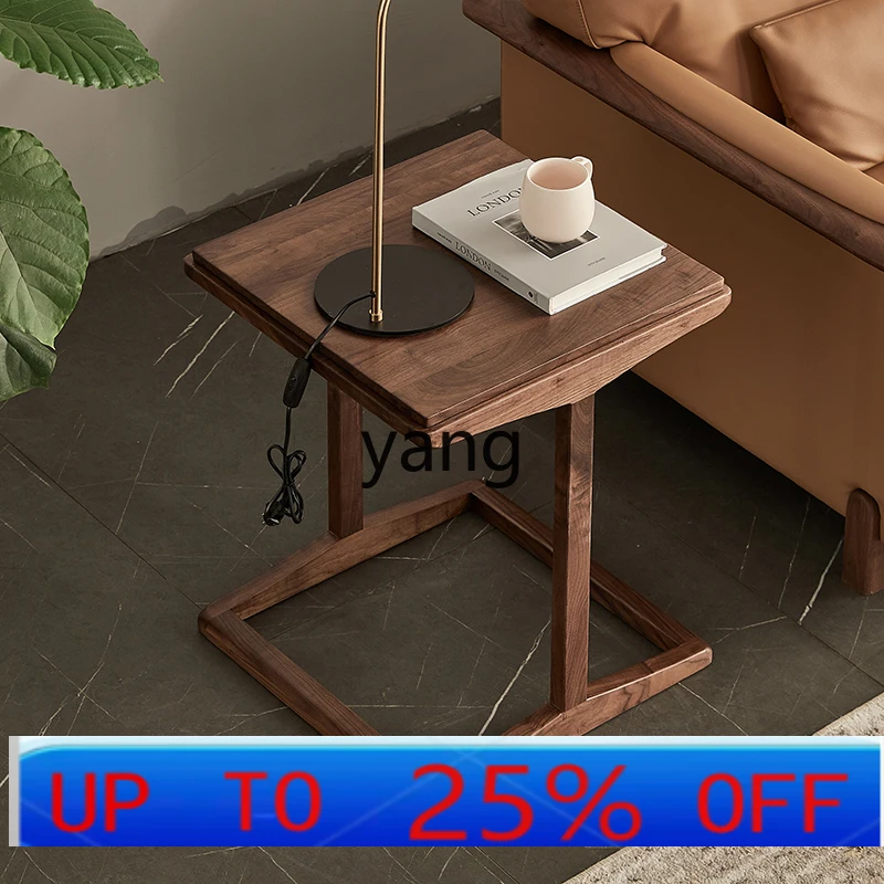 

LMMsimple solid wood edge few living room movable sofa corner few small coffee table log