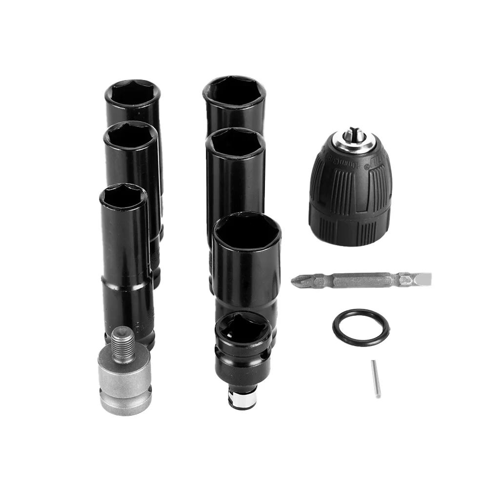 Lot De 2 Adaptateurs Pour Clé à Chocs Sans Fil - Arbre De Transmission Et Arbre Double Usage, 10,2 Cm, Métal - 8