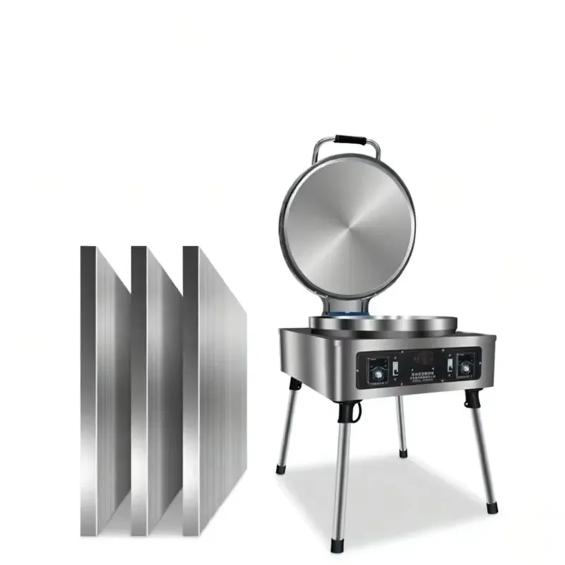 NWD Commercial Electric Desktop Stainless Steel Snack Maker Wide Edge Vertical Pancake Maker Easy to Operate 220V
