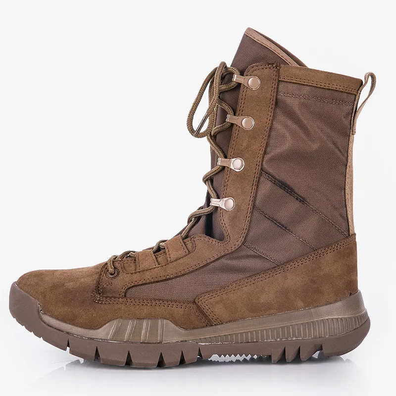 Outdoor Men's Hiking Tactical Boots Desert High Upper Military Shoes  Women's Water-repellent Antislip Sports Shoes