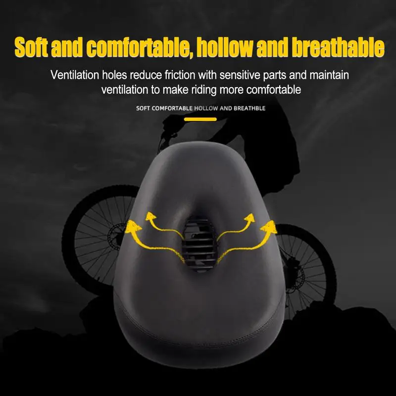 Breathable Bicycle Saddle Men Women MTB Road Bike Saddle Comfortable Bike Seat Cushion Shock Absorbing Widened Bicycle Seat