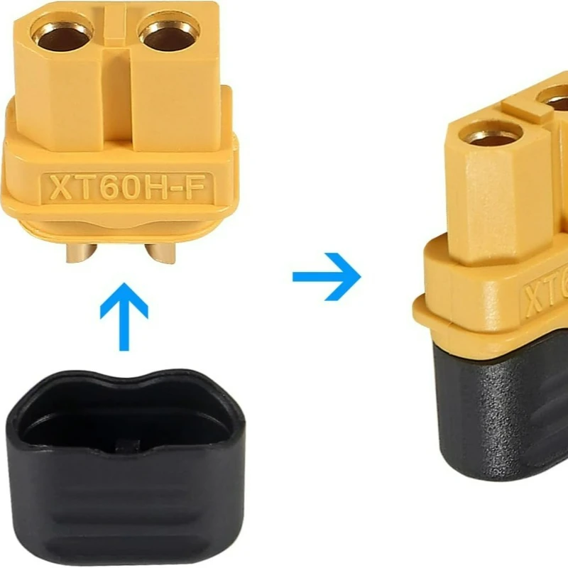 1-40PCS Male & Female Connector XT60 XT90 Plugs Wire Cable Connectors Adapter with Sheath Housing for RC Battery Car Airplane