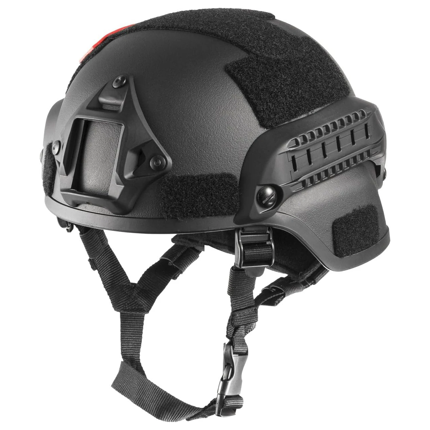 BOOIU Helmet MICH 2000 3mm ABS Plastic Adjustable ACH Tactical Helmet with Ear Protection Front NVG Mount and Side Rail