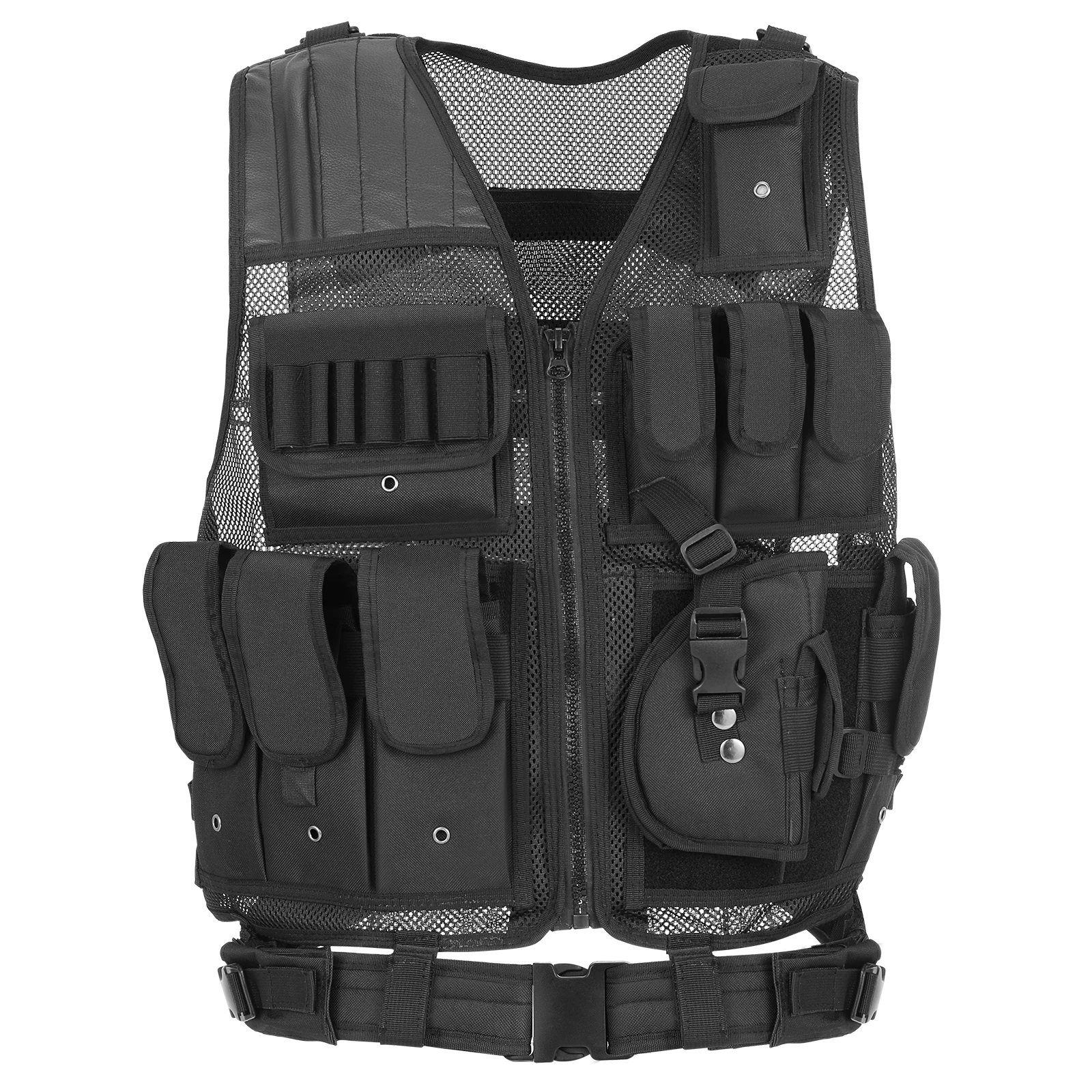 Tactical Vest Multi-Pockets Breathable Combat Vest Outdoor Military Airsoft Army Vest for Hunting Camping Hiking