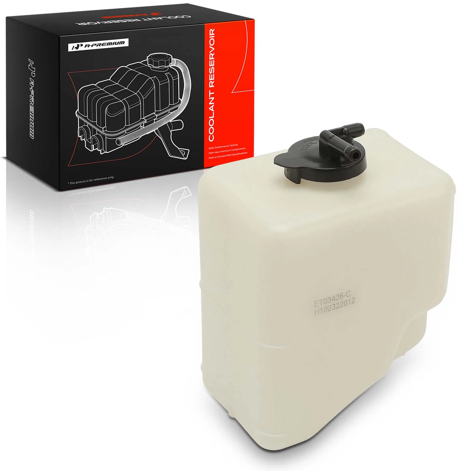 A-Premium Engine Expansion Coolant Tank with Cap for Toyota 4Runner 2003-2009 FJ Cruiser 2007-2009 Lexus GX470 2003-2009