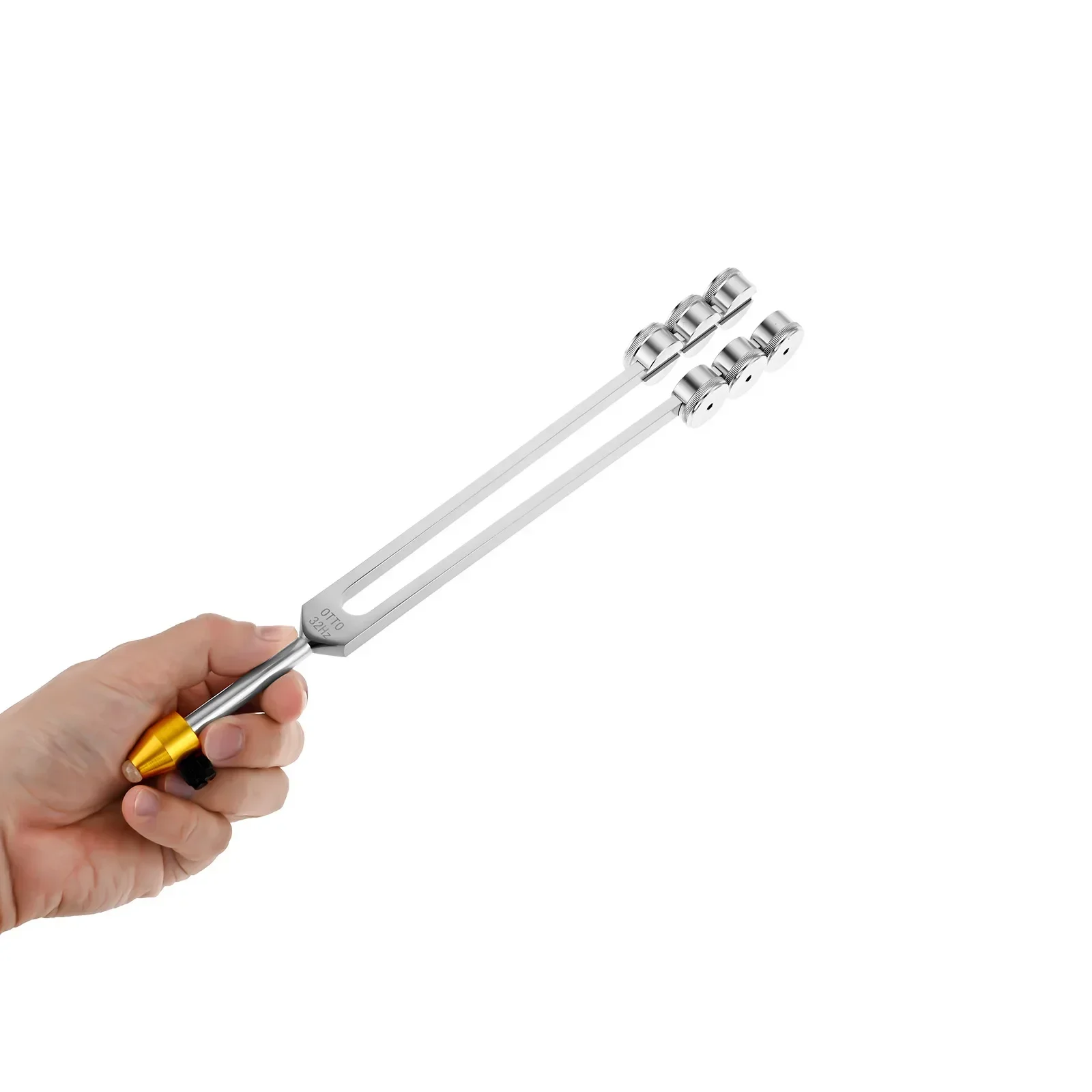 Otto 32 HZ Weighted Turner Aluminium Tuning Fork Hammer Bag Regenerate Stimulate Nerves Damage Golden Massage Joints Portable