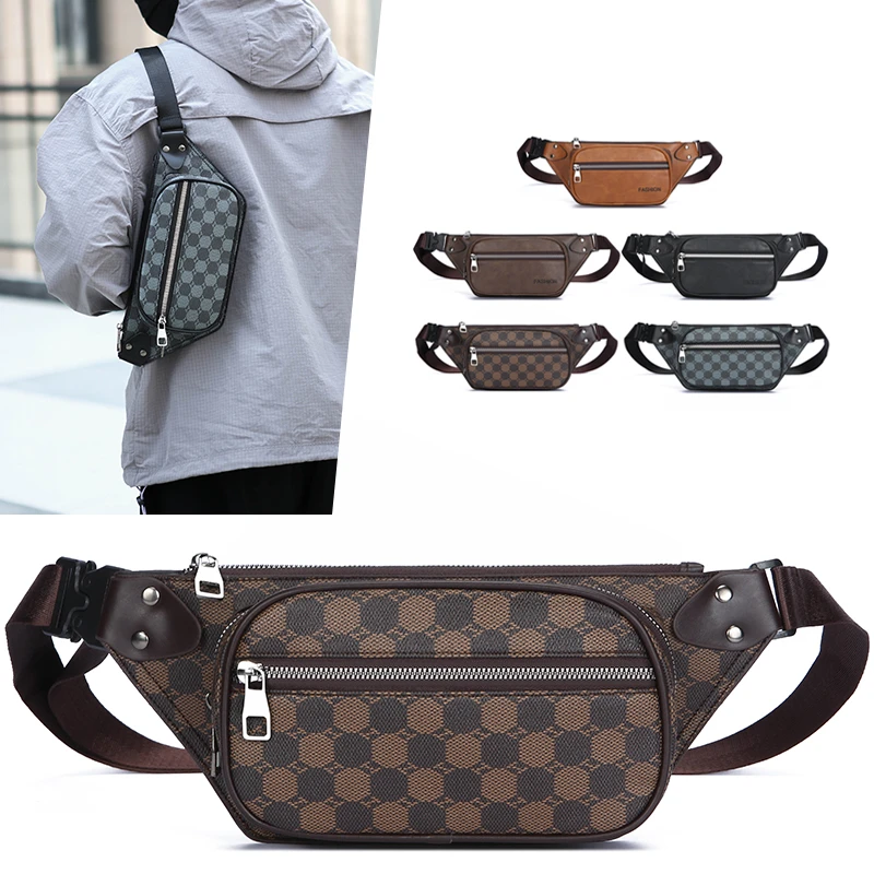 

Luxury Chest Bags for Men Bag Multifunction Fanny Pack Sling Crossbody Bags Outdoors Riding Sports Running Short Trip Waist Pack