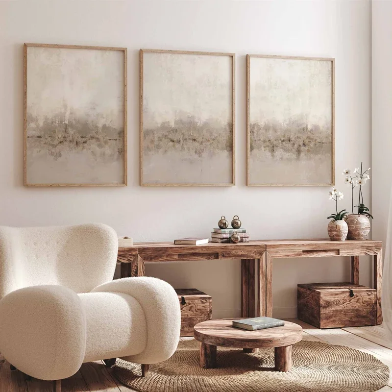 Nordic Abstract Wall Art Bohemian Neutral Simple Neutral HD Canvas Posters And Prints Home Bedroom Living Room Decor