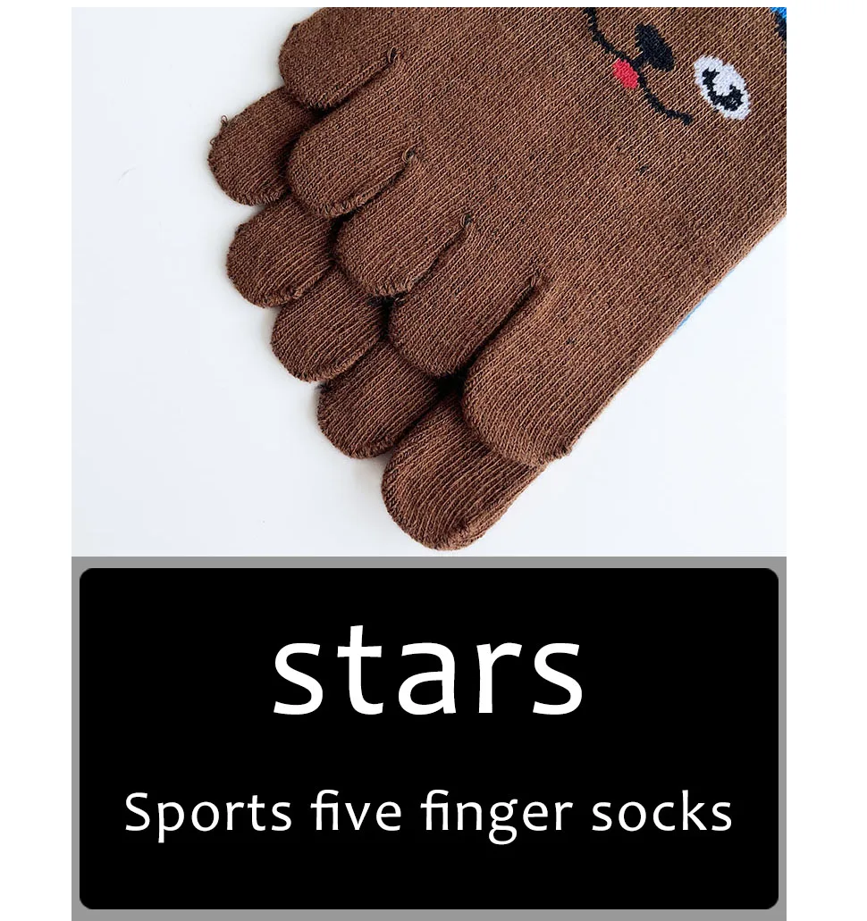 Frauen Mädchen Fünf Finger Socken Baumwolle Niedlichen Cartoon Katze Kaninchen Bär Fisch Karotte Fashions Junge Schweiß Absorbieren Weiche Kappe Boot socken – Detail 6