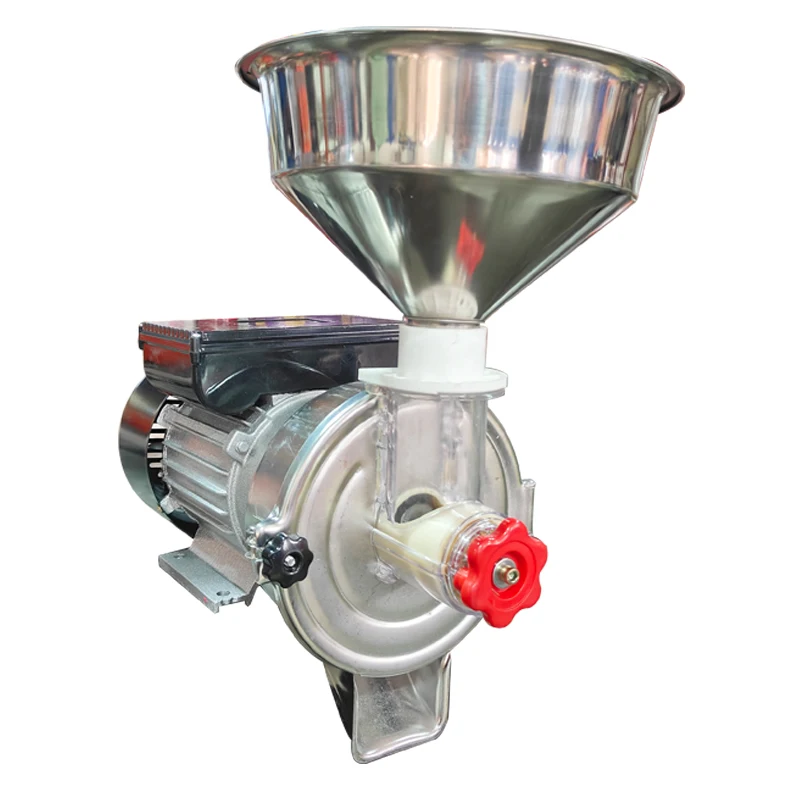 

【Hot】3KW Power Electric Support Feeding Mill Wet and Dry Cereals Grinder Corn Grain Rice Coffee Wheat Flour Mill Grinding Machin