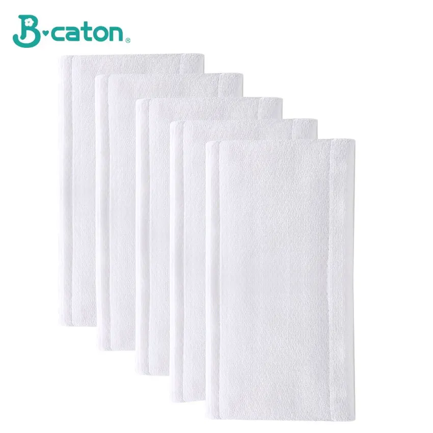 5pcs Baby Reusable Diaper Oversized Washable Children Cotton Diaper Breathable Absorbent Cotton Thickened Plus Size 50*36CM